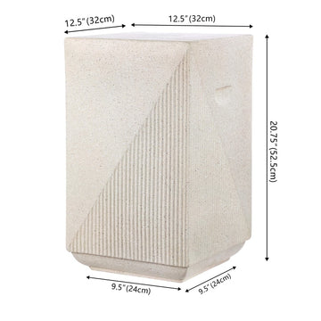 Adrian 20.75" Contemporary Minimalist Square Accent Table - JONATHAN Y